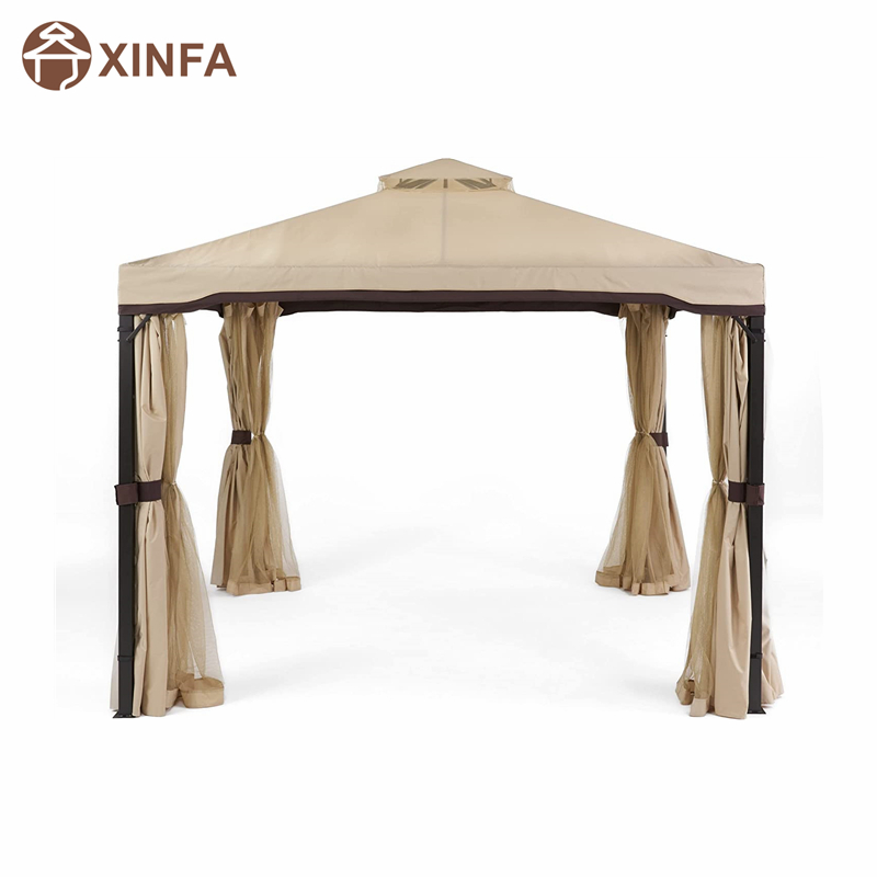 10 \\\\ \'x 10 \\\\\' Gazebo Block Sun Shade Luifel, waterdichte tent, buiten tuinhuisje met gordijnen